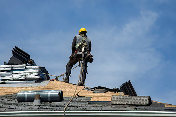 Professional Roof Repair technician working in Womelsdorf, PA